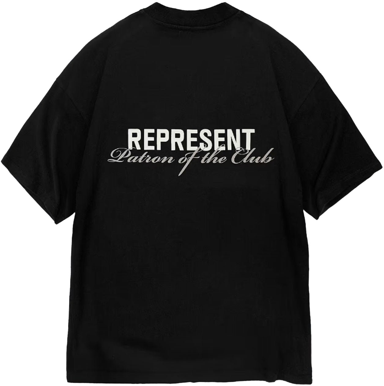 Represent PATRON OF THE CLUB LOGO T-SHIRT BLACK Zwart