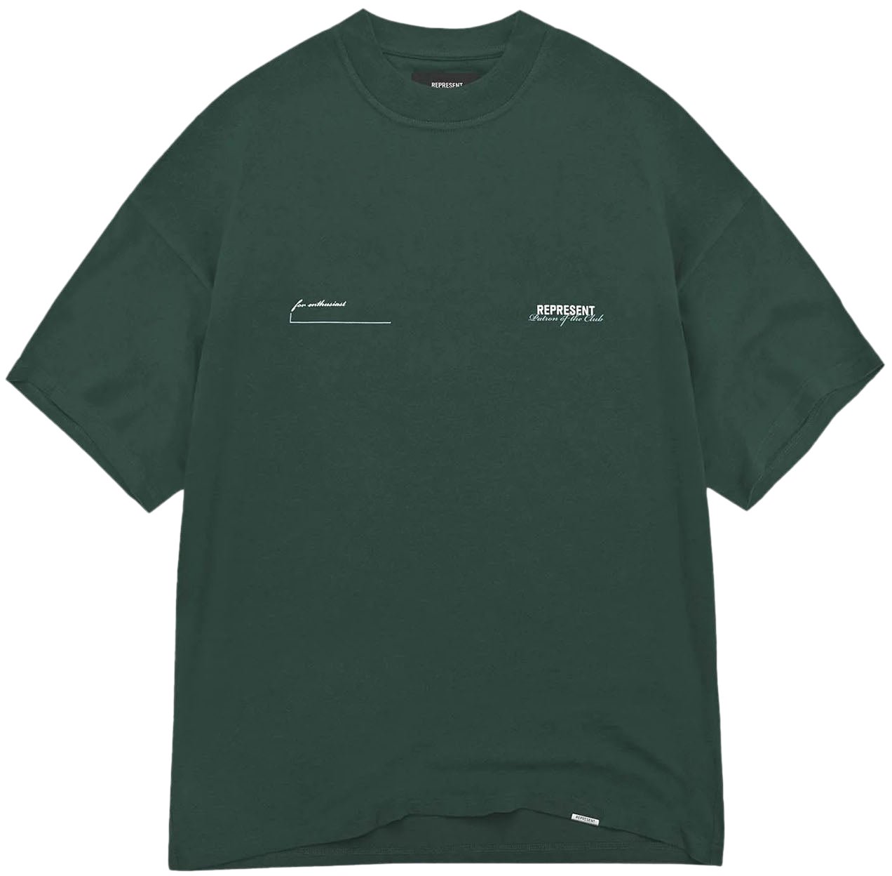Represent PATRON OF THE CLUB LOGO T-SHIRT GREEN Groen