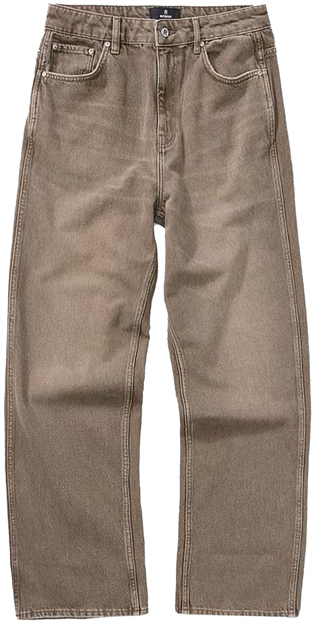 Represent R3 BAGGY JEANS OLIVE GREEN Groen