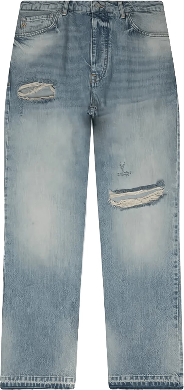 Represent RIPPED HEATON DENIM STRAIGHT JEANS Blauw