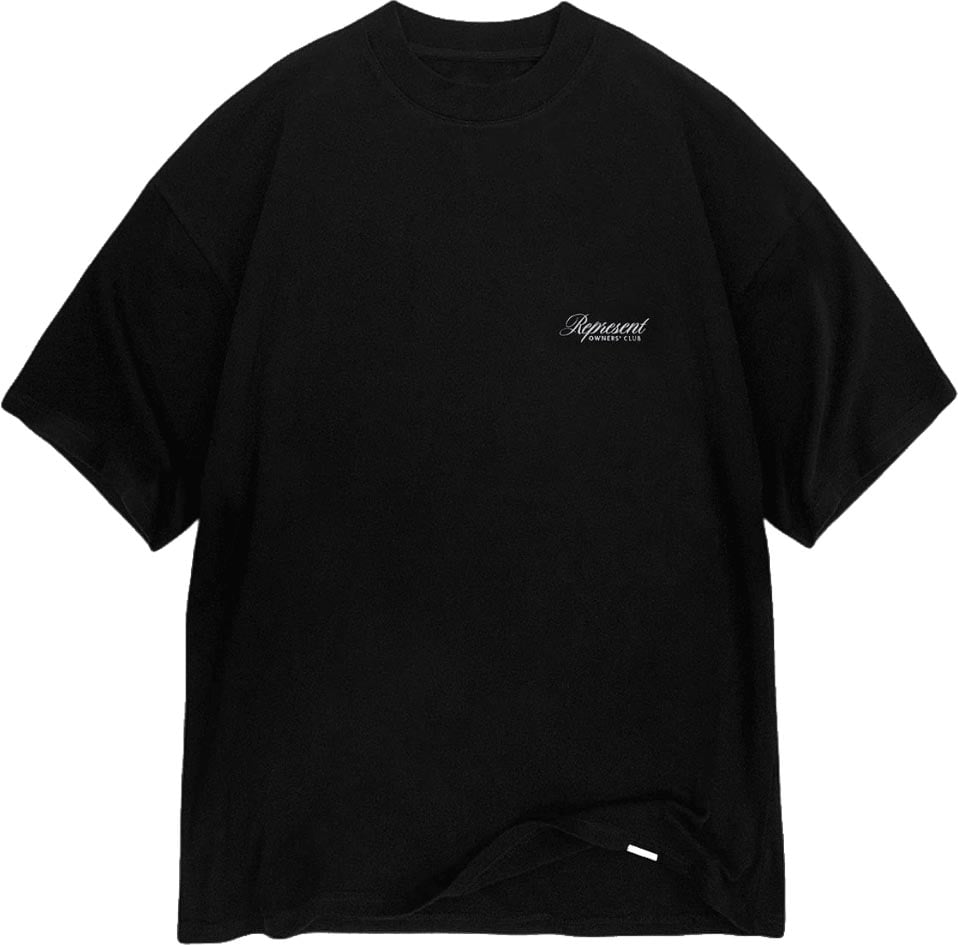 Represent OWNERS CLUB SCRIPT T-SHIRT Zwart