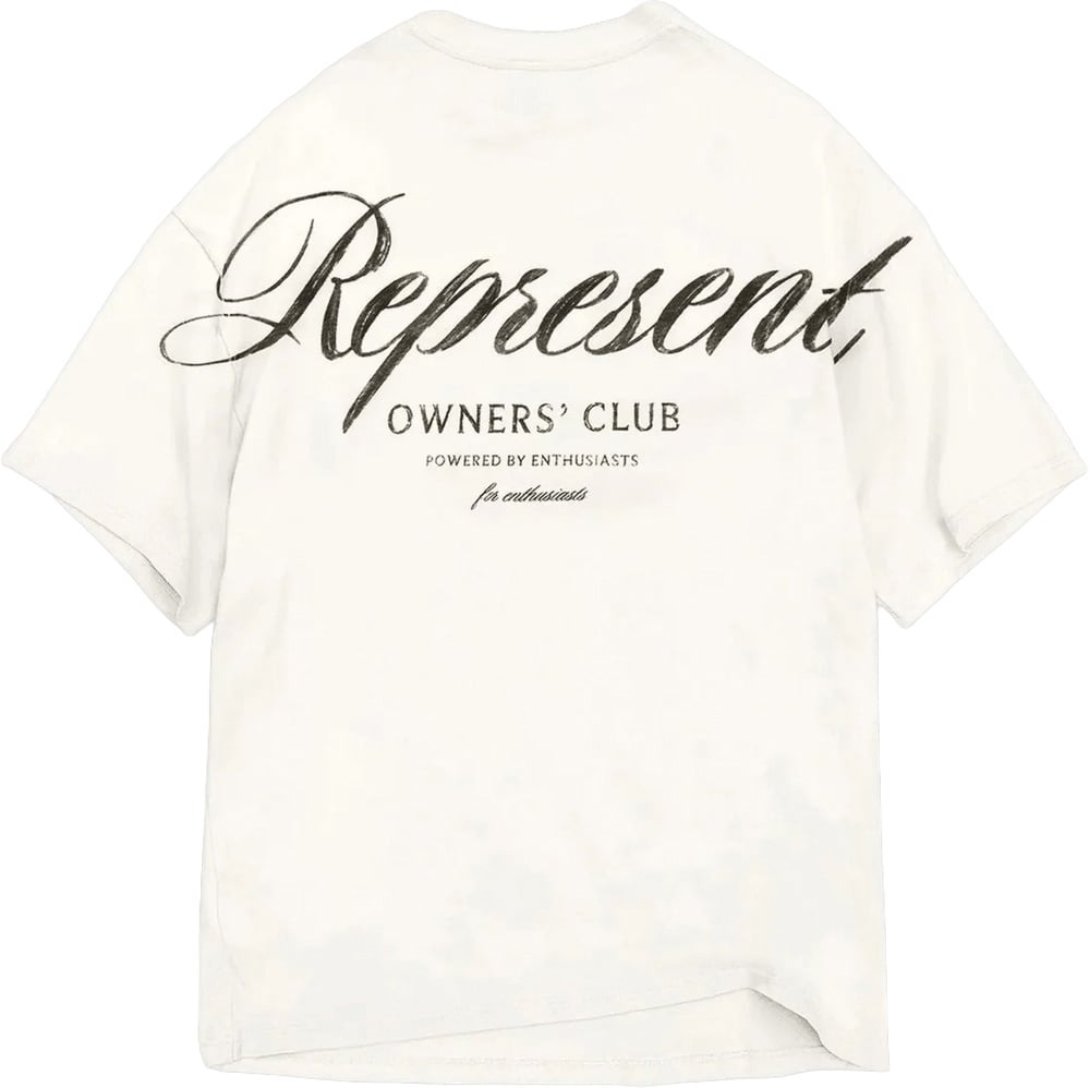 Represent OWNERS CLUB SCRIPT T-SHIRT Wit