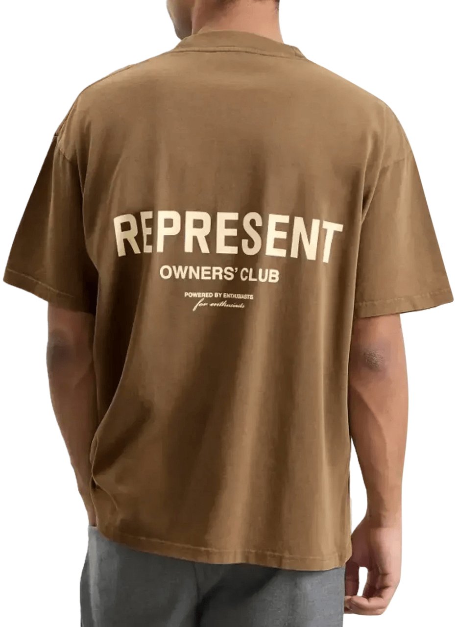 Represent Represent Owners Club T-shirt in amandelkleur Beige