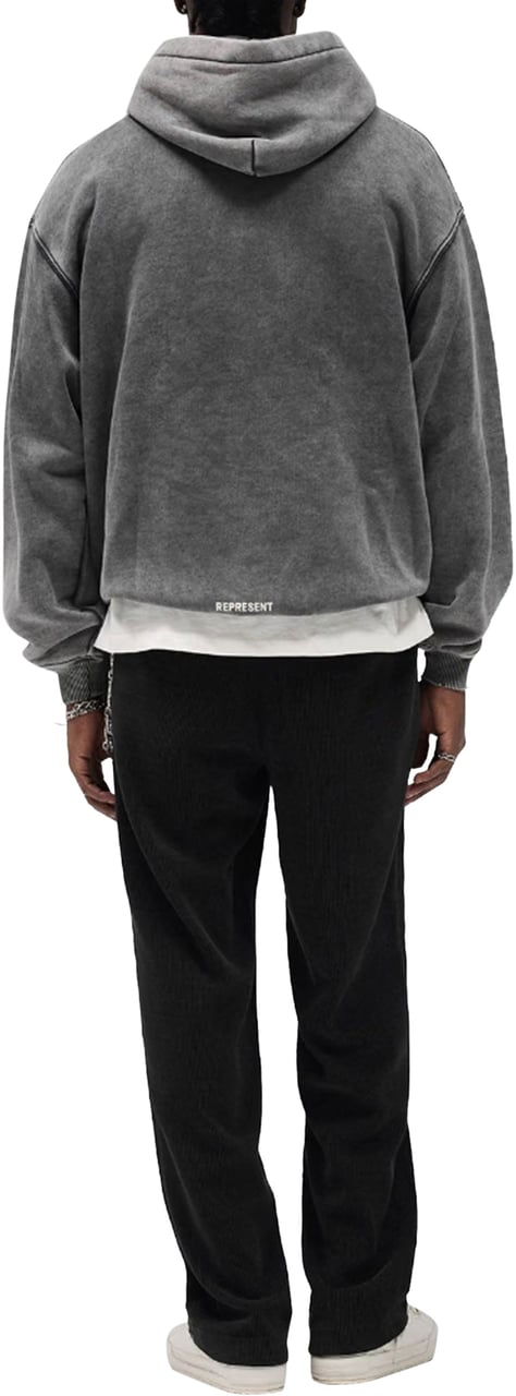 Represent RIBBED HYBRID PANTS BLACK Zwart