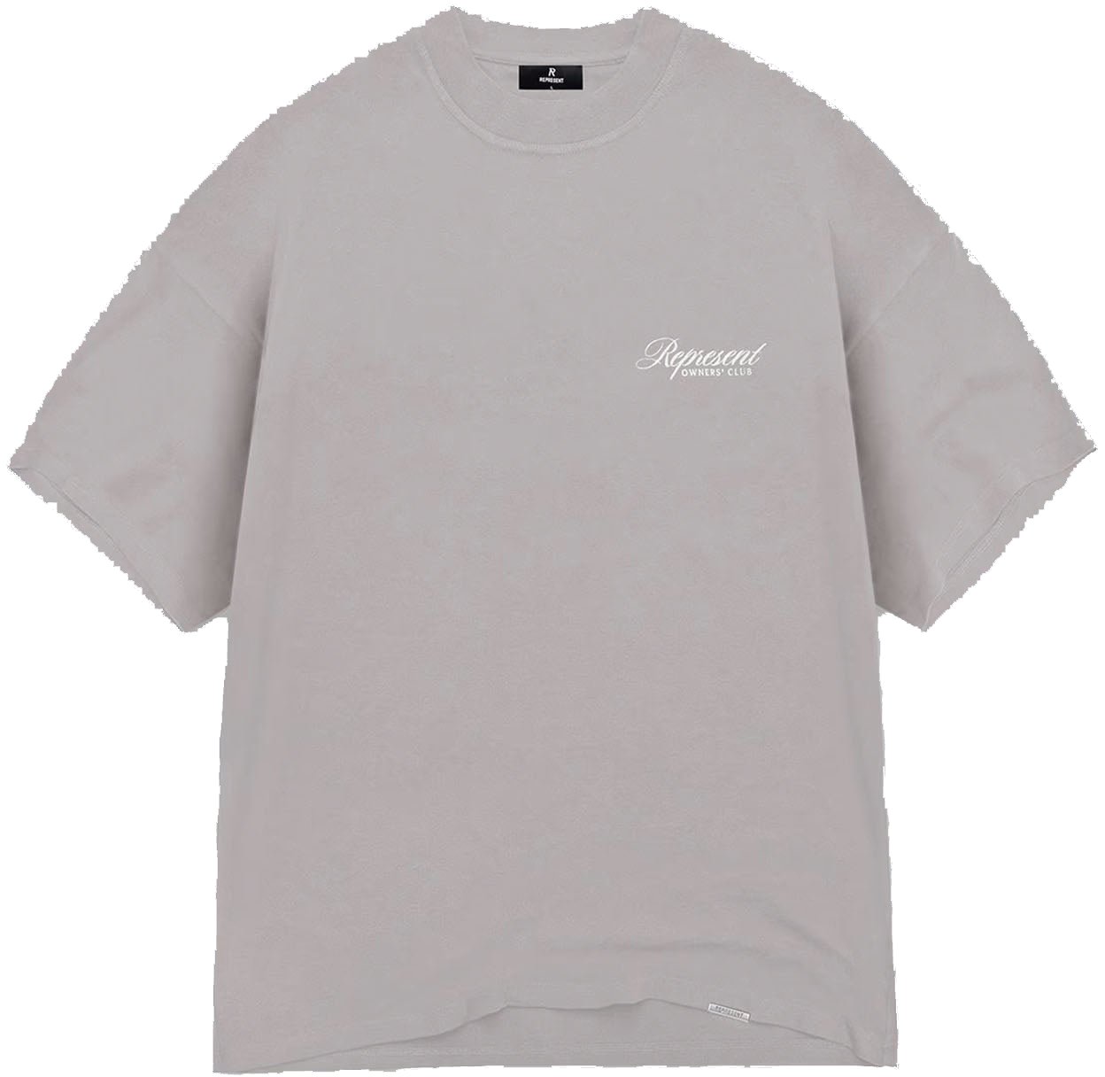 Represent SCRIPT LOGO T-SHIRT LIGHT GREY Grijs