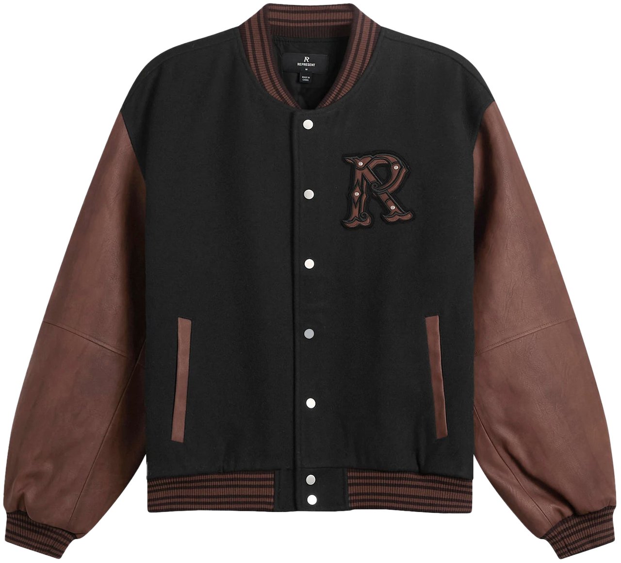 Represent VARSITY BOMBER ZWART Zwart