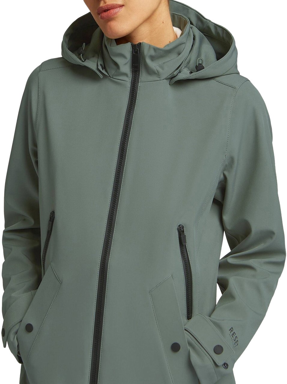 Reset Vada Regenjas Green Smoke Groen