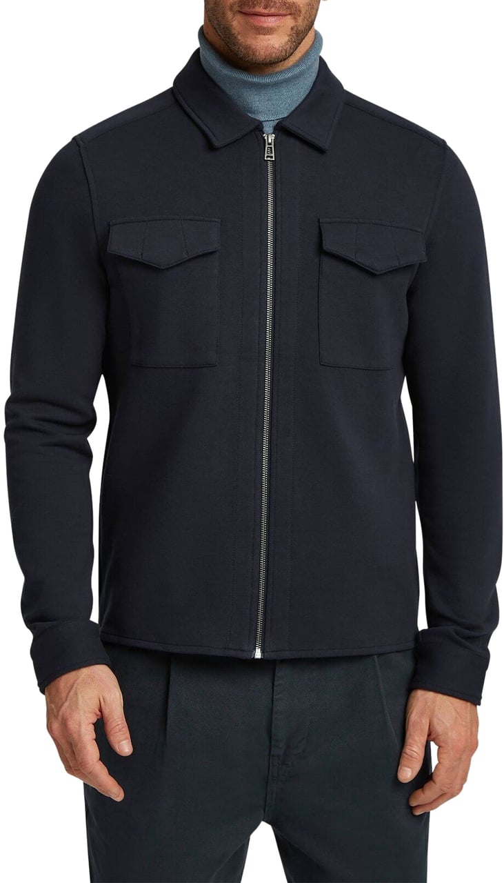 Reset Milos Overshirt Navy Blauw