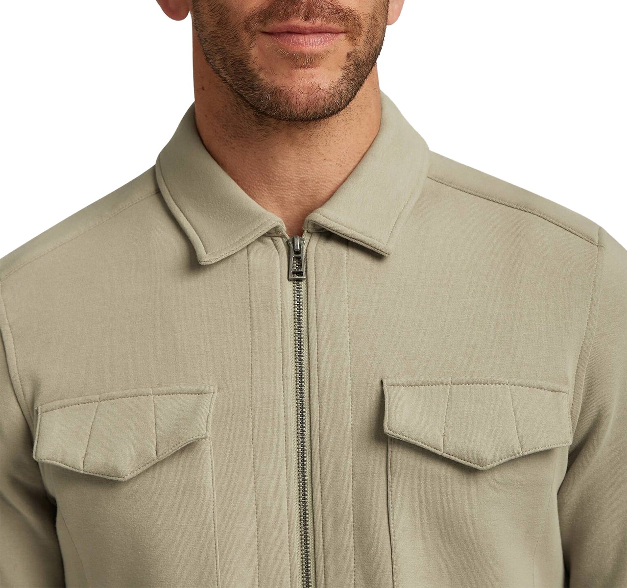 Reset Milos Overshirt Gravel Beige