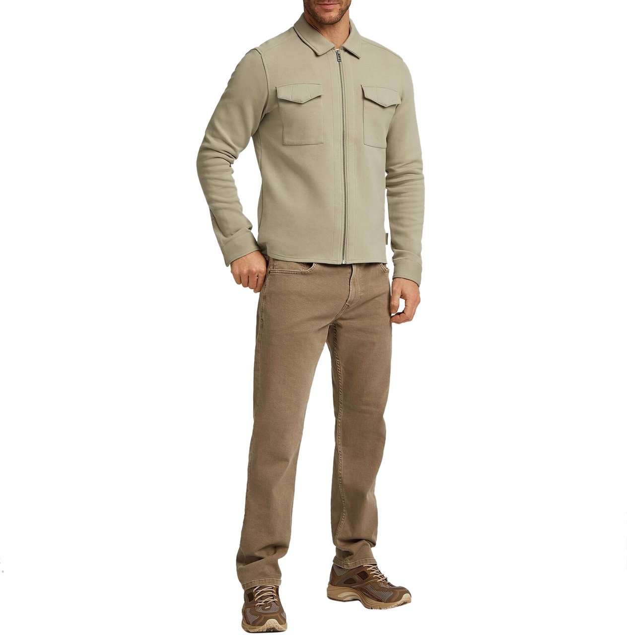 Reset Milos Overshirt Gravel Beige