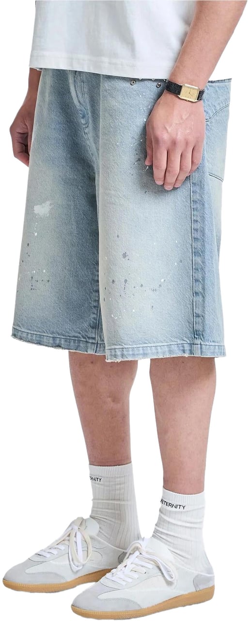 Reternity Heren Studded Jorts Blauw