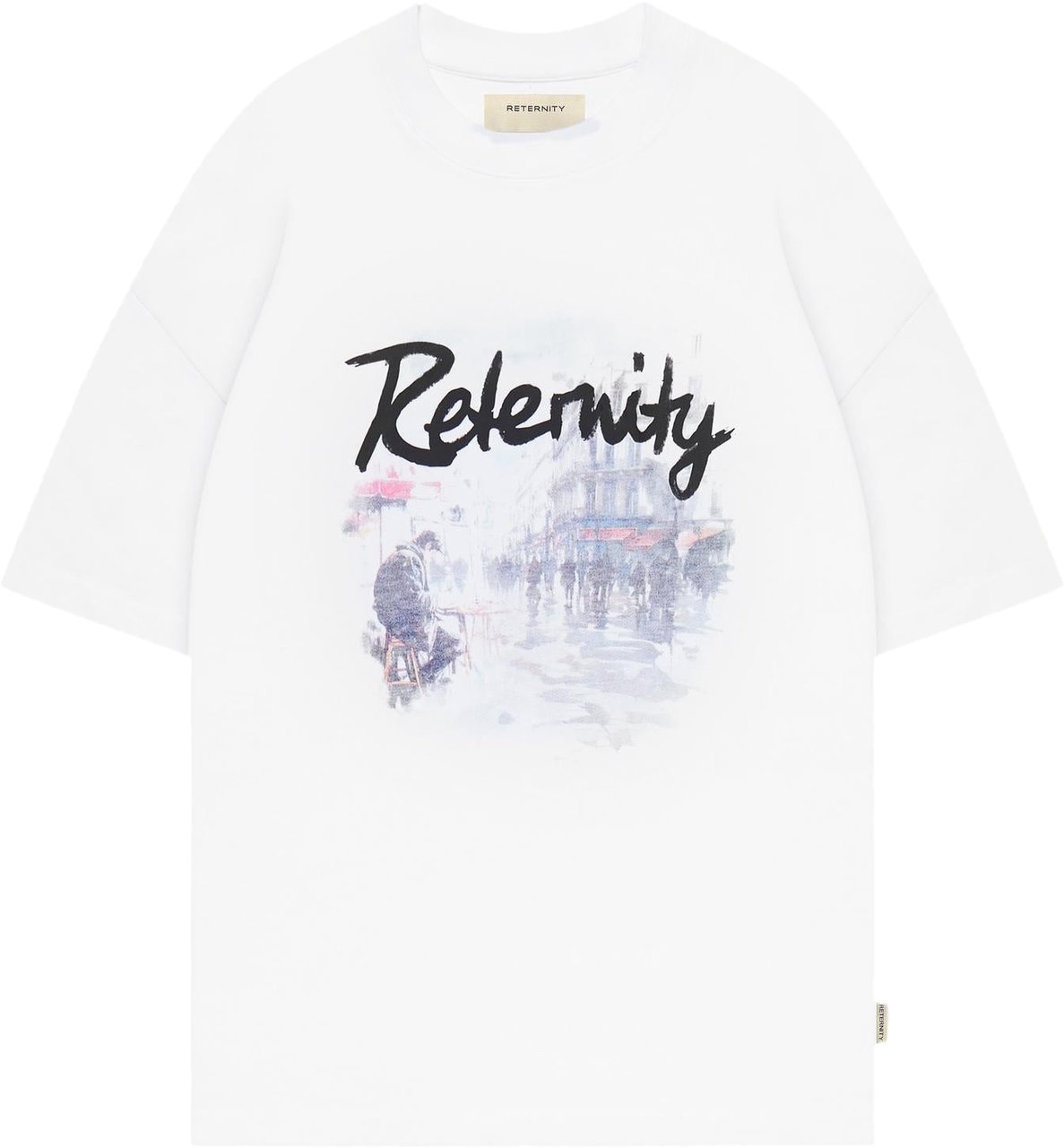Reternity Heren Rue De Paris T-Shirt Wit