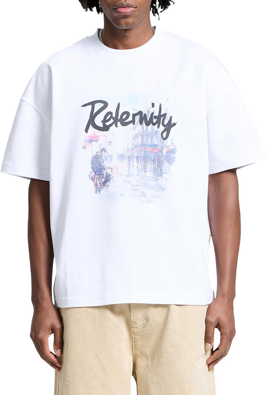 Reternity Heren Rue De Paris T-Shirt Wit