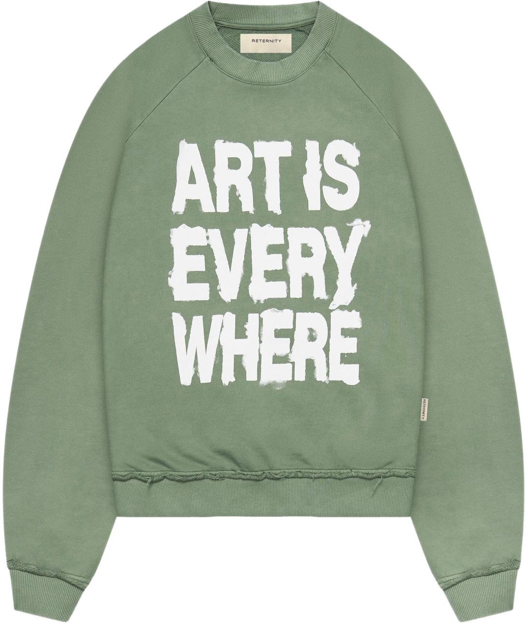 Reternity Heren Art Is Everywhere Sweater Groen
