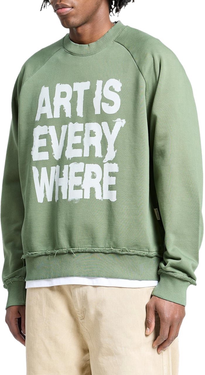 Reternity Heren Art Is Everywhere Sweater Groen