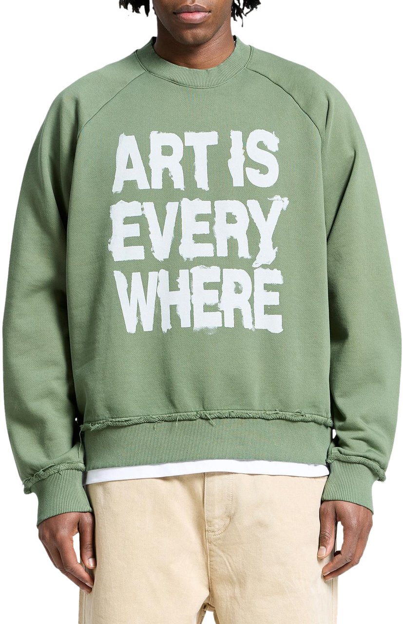 Reternity Heren Art Is Everywhere Sweater Groen
