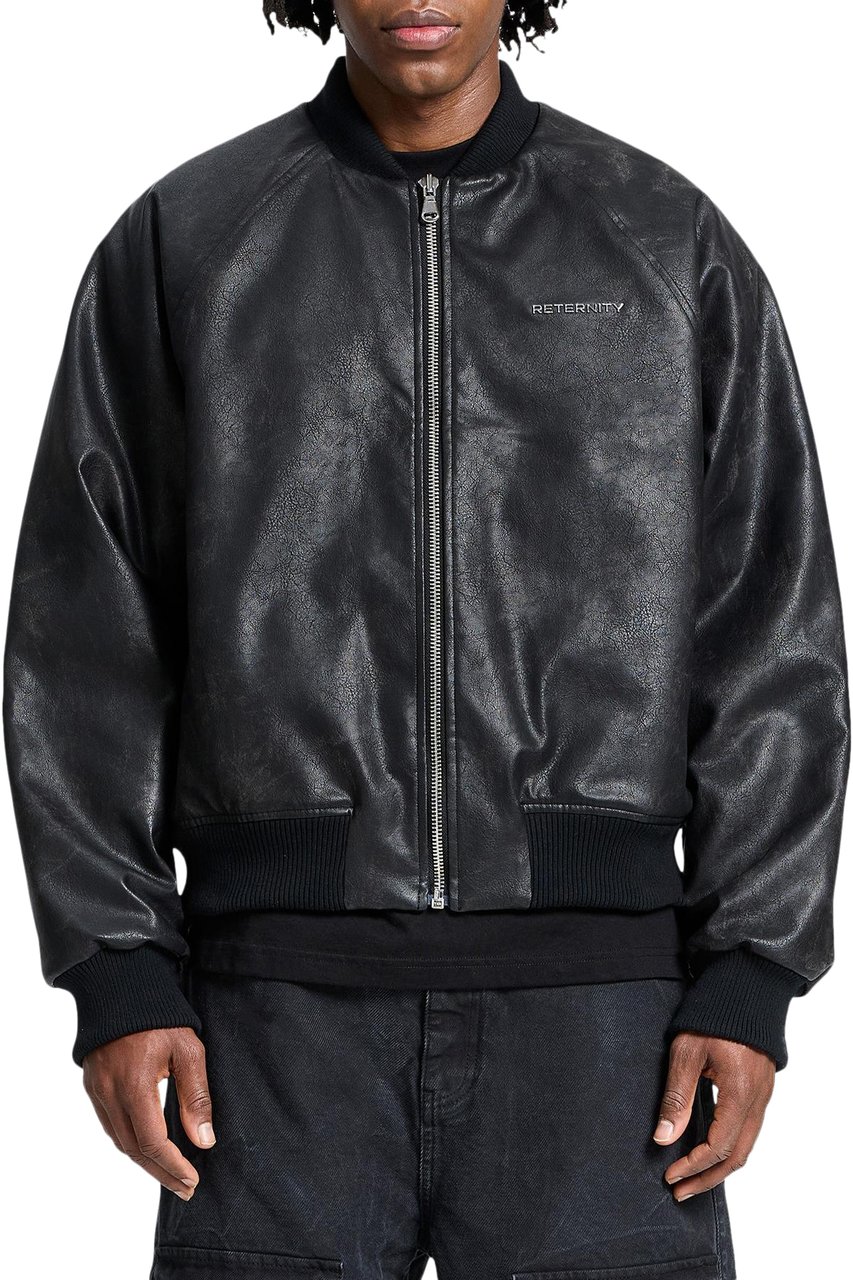 Reternity Heren Bomber Jacket Zwart