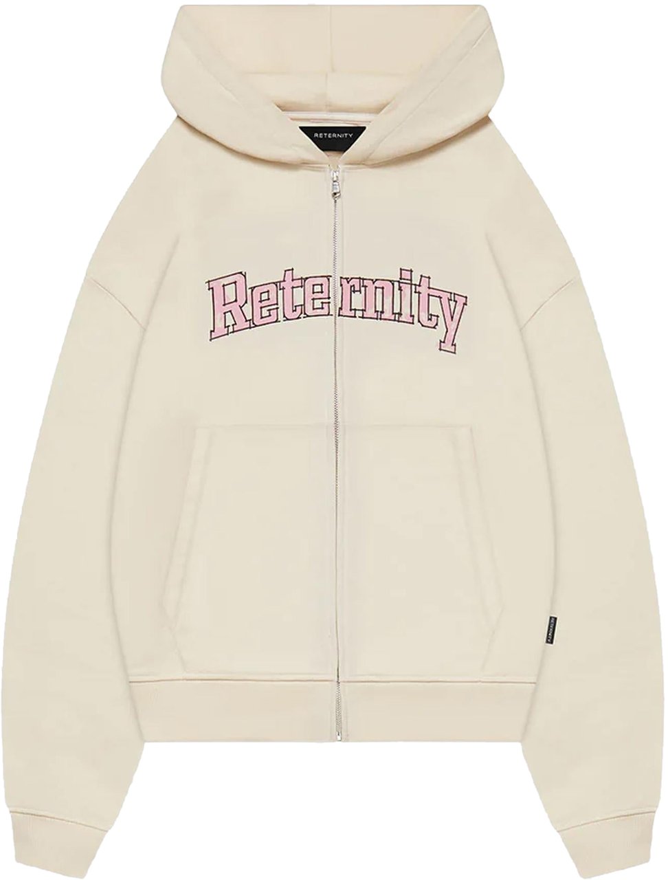Reternity Heren Watercolor Zip Hoodie Beige