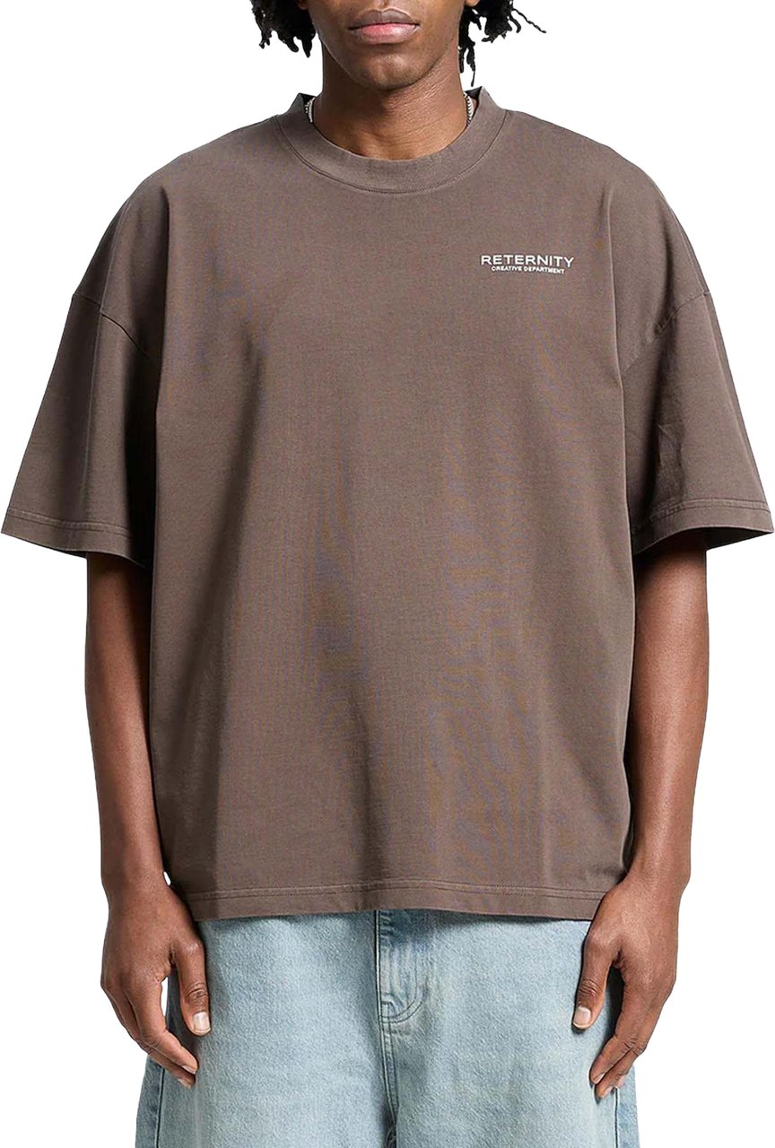 Reternity Heren Creative Dept T-Shirt Bruin