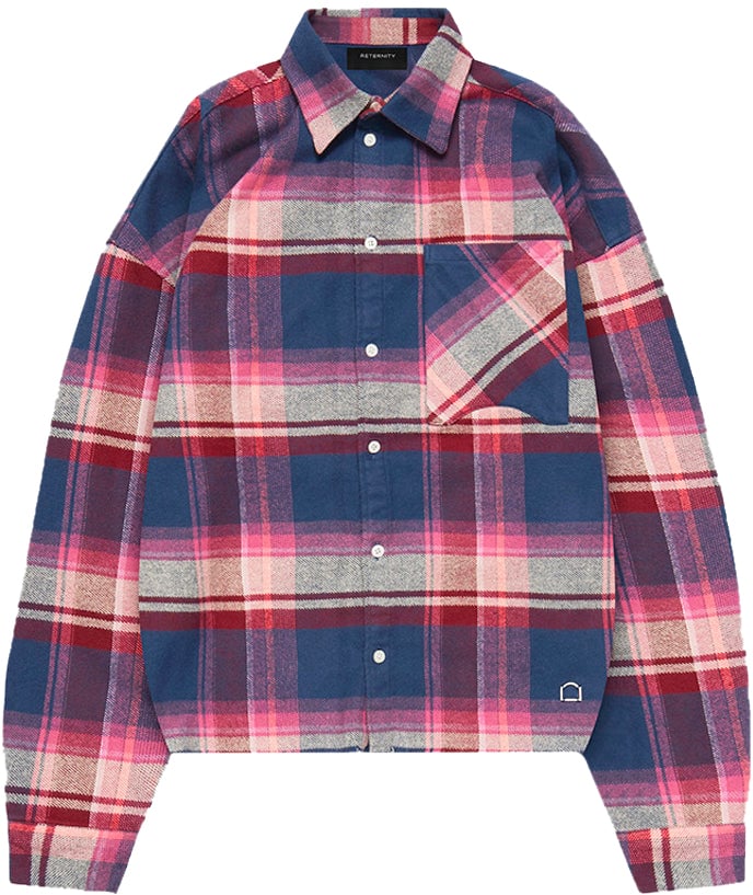 Reternity Camicia Dept Creative Dept Logo Rossa/Viola Paars