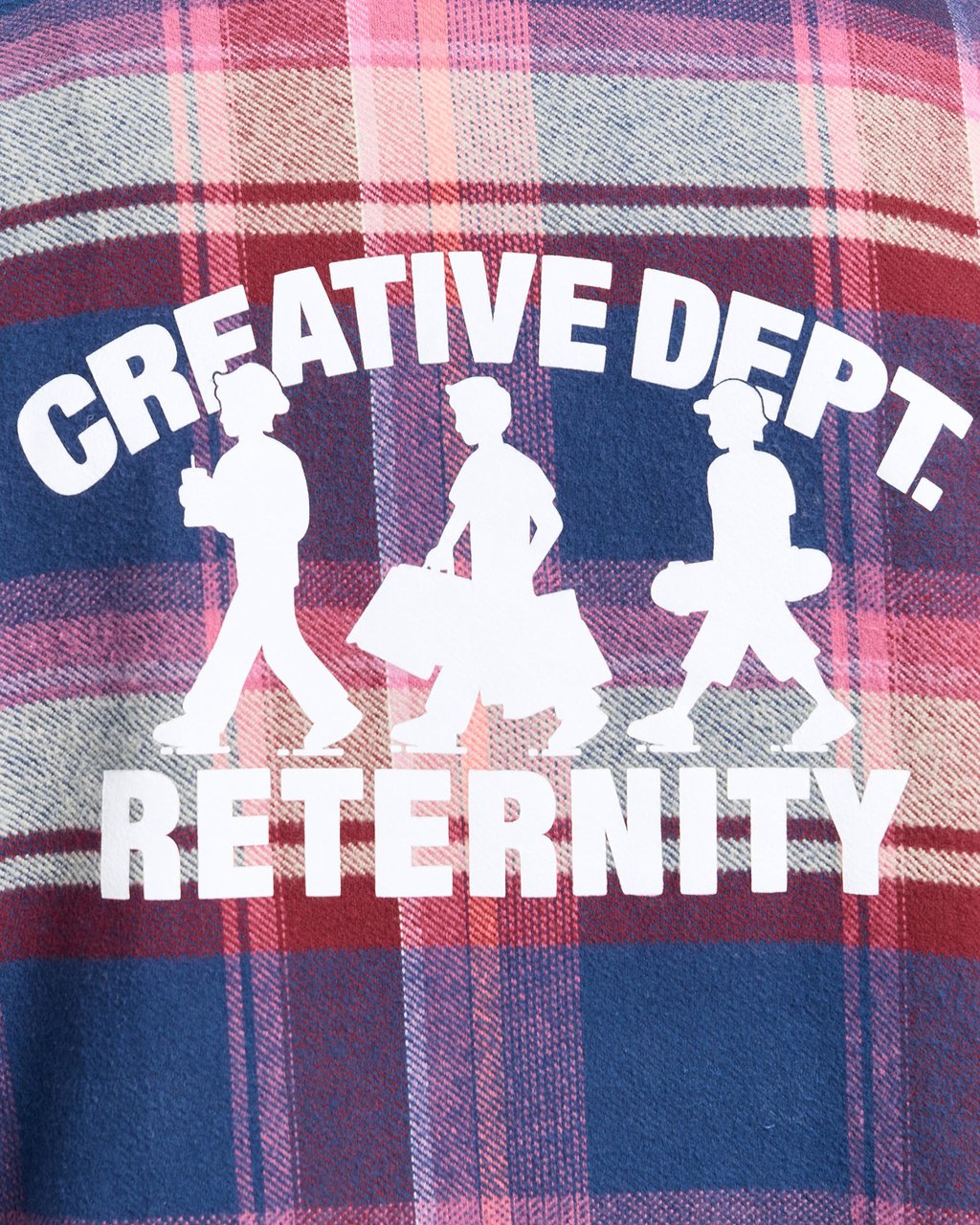 Reternity Camicia Dept Creative Dept Logo Rossa/Viola Paars