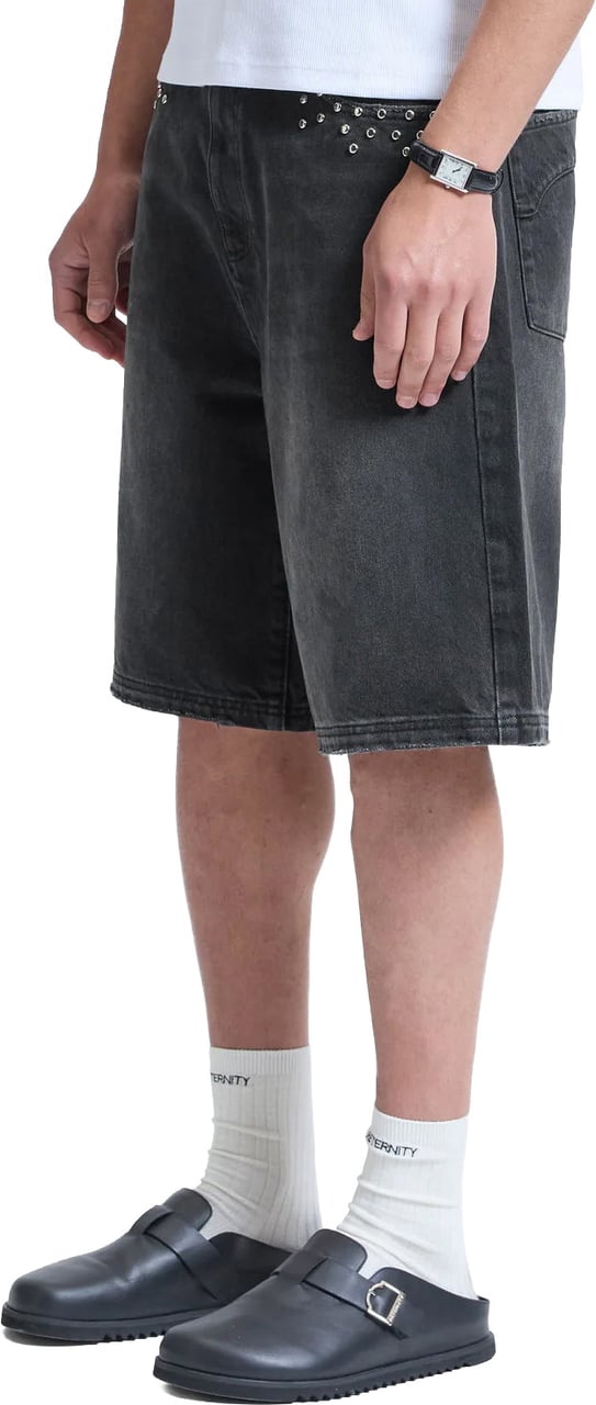 Reternity Jorts Studded Nero Zwart