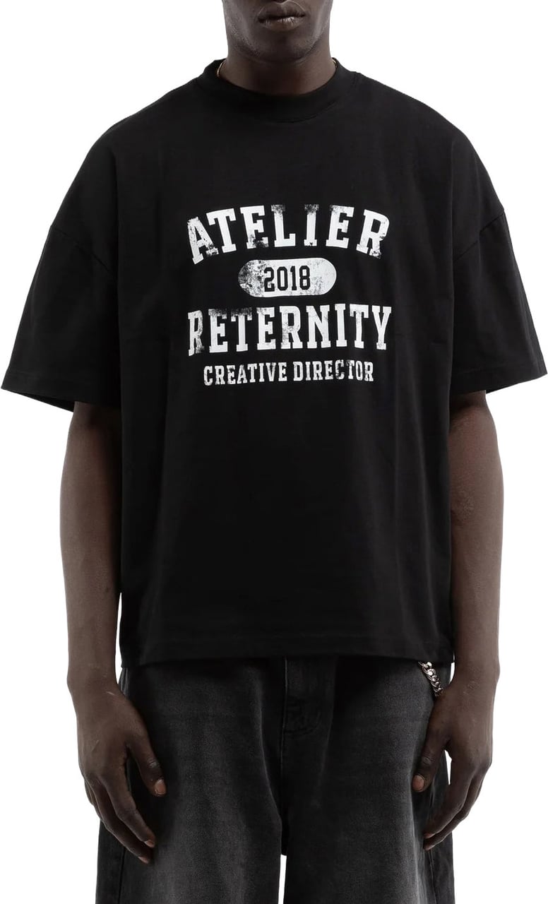 Reternity T-Shirt Atelier Emblem Nera Zwart