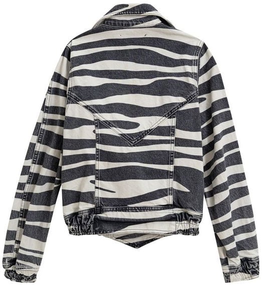 Retrofête Retrofête Black And White Cotton Blazer Zwart