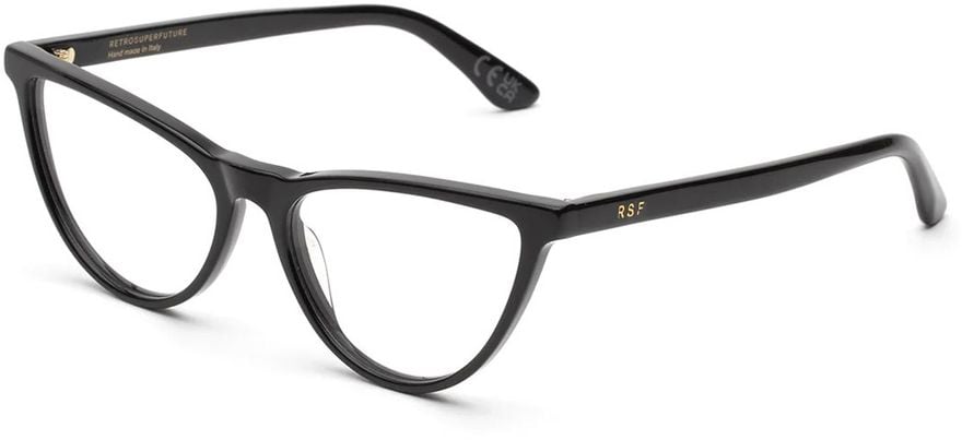 RETROSUPERFUTURE Numero 135 Cat-Eye Black Acetate Optical Frame Rood