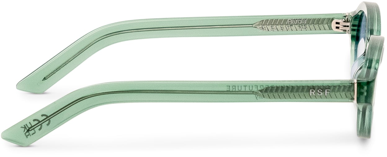 RETROSUPERFUTURE Occhiali da Sole Parola Sage con Montatura Ovale Lime
