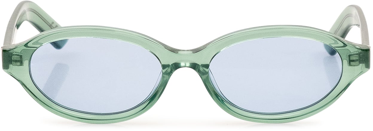 RETROSUPERFUTURE Occhiali da Sole Parola Sage con Montatura Ovale Lime