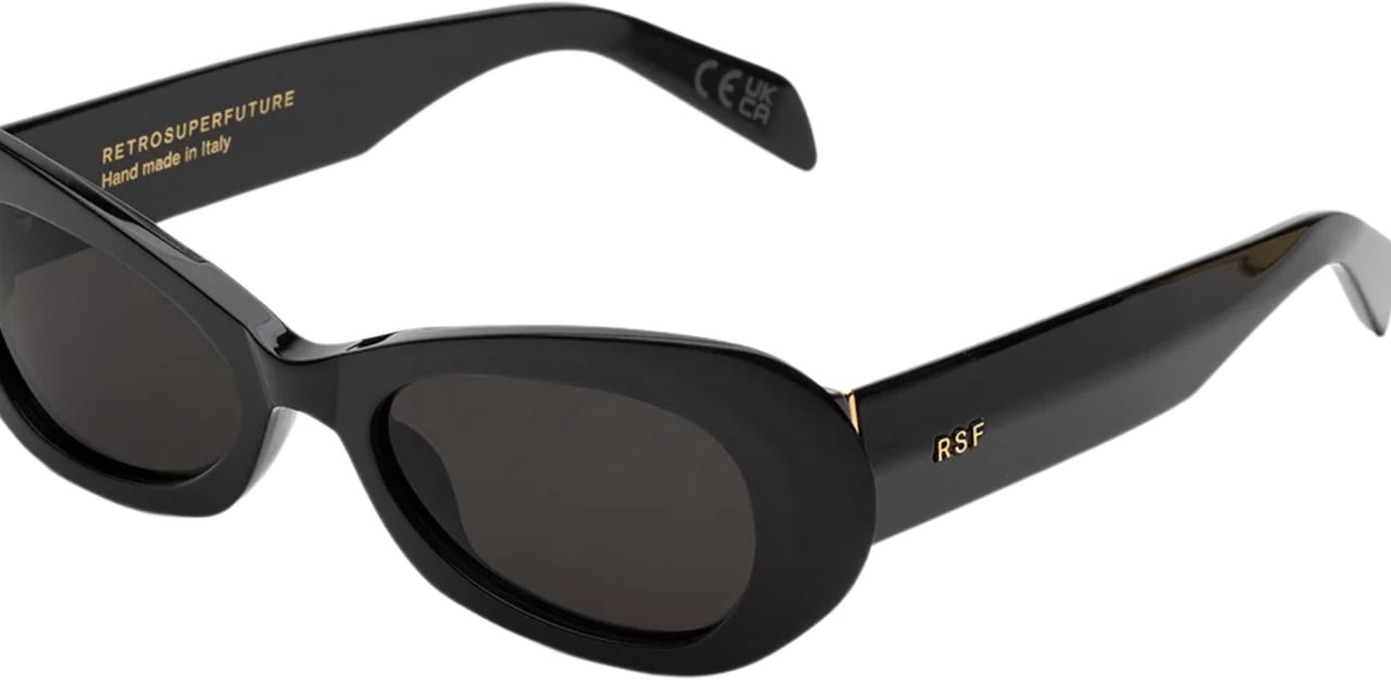 RETROSUPERFUTURE Izipho Black Sunglasses Zwart
