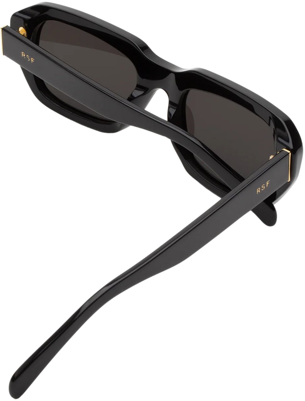 RETROSUPERFUTURE Miles Black Rectangular Eyewear Zwart