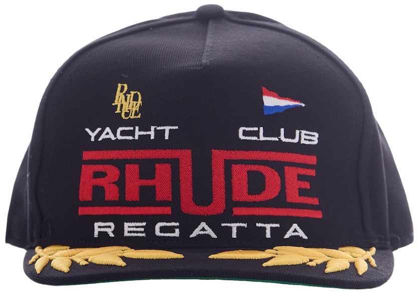 Rhude Hats Black/White/Red Zwart