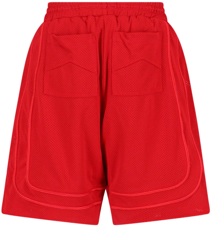 Rhude Red Straight-Leg Shorts With Classic Waistband Rood