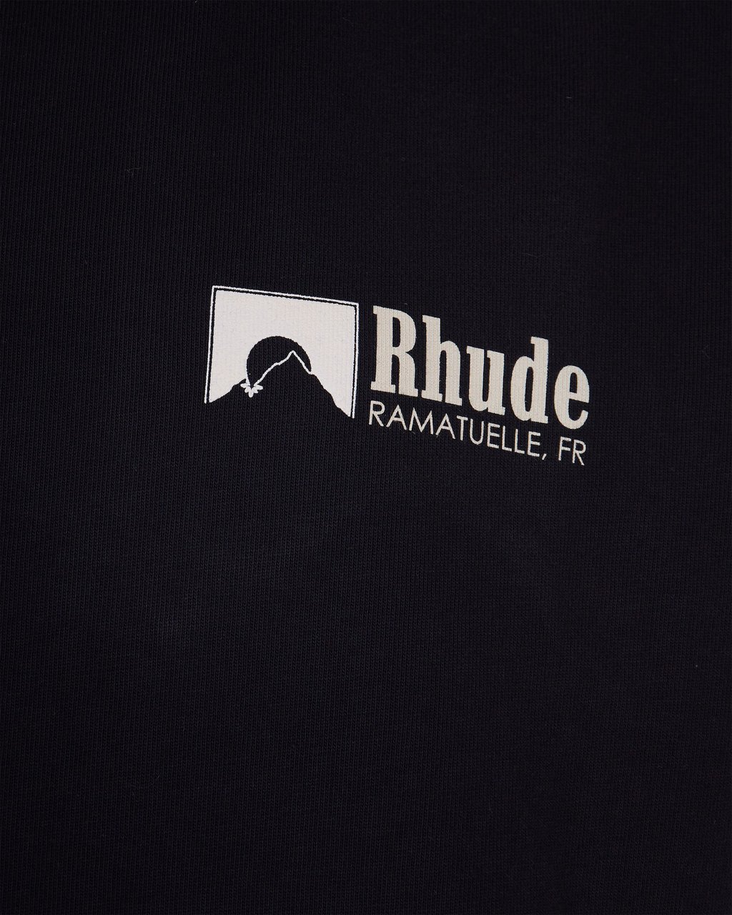 Rhude T-Shirts And Polos Vintageblack/White/Yellow Zwart