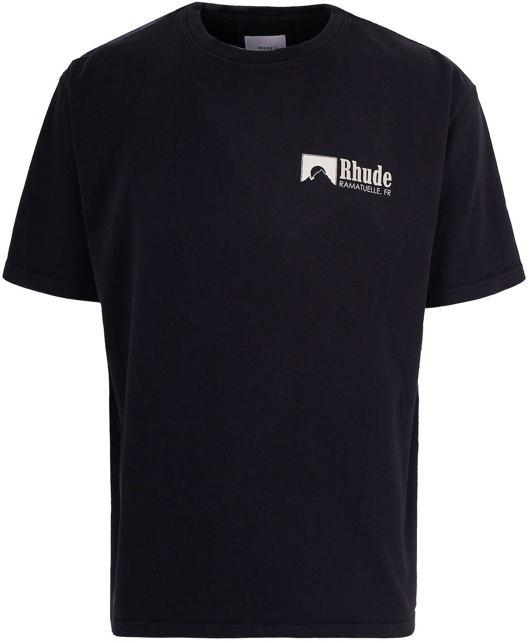 Rhude T-Shirts And Polos Vintageblack/White/Yellow Zwart