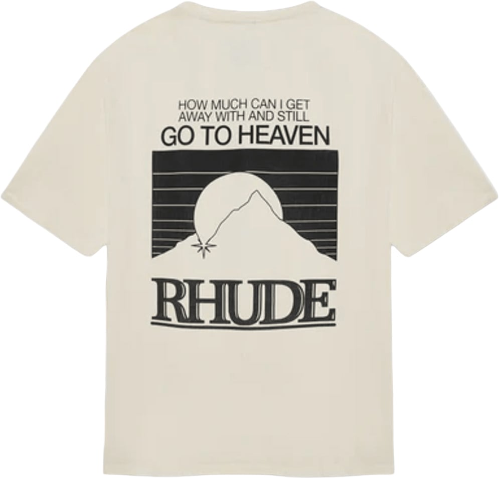 Rhude MOONLIGHT PACK T-SHIRT VINTAGE WIT/ZWART Wit