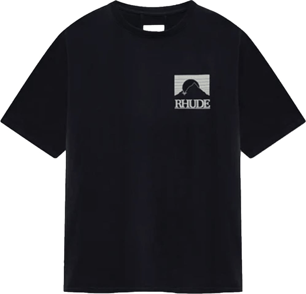 Rhude MOONLIGHT PACK T-SHIRT VINTAGE ZWART/WIT Zwart