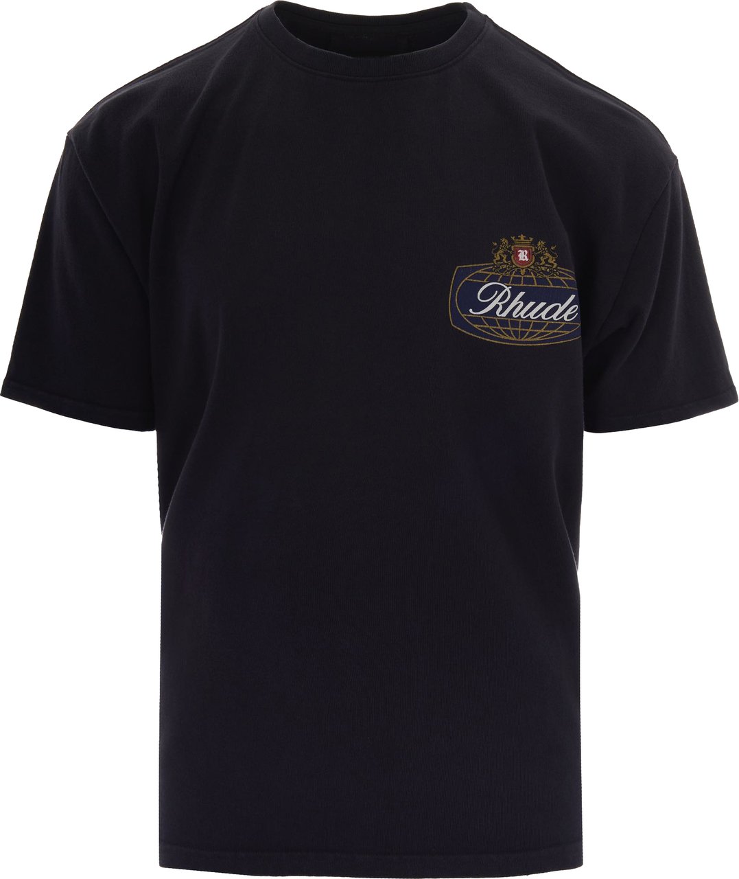 Rhude T-Shirts And Polos Vintage Black / Blue / Red Zwart