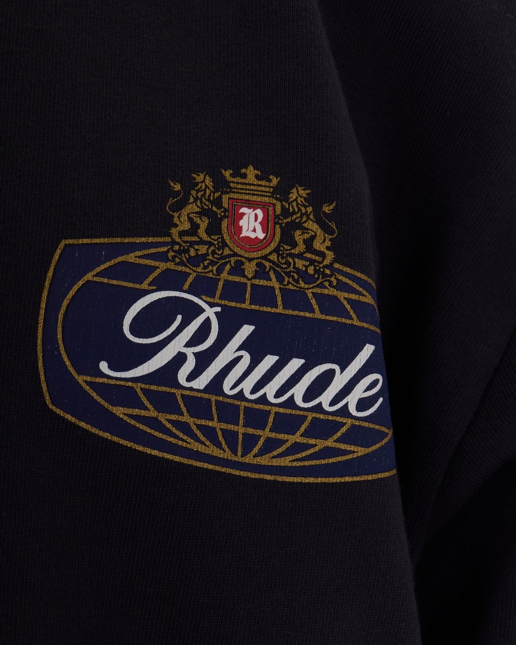 Rhude T-Shirts And Polos Vintage Black / Blue / Red Zwart