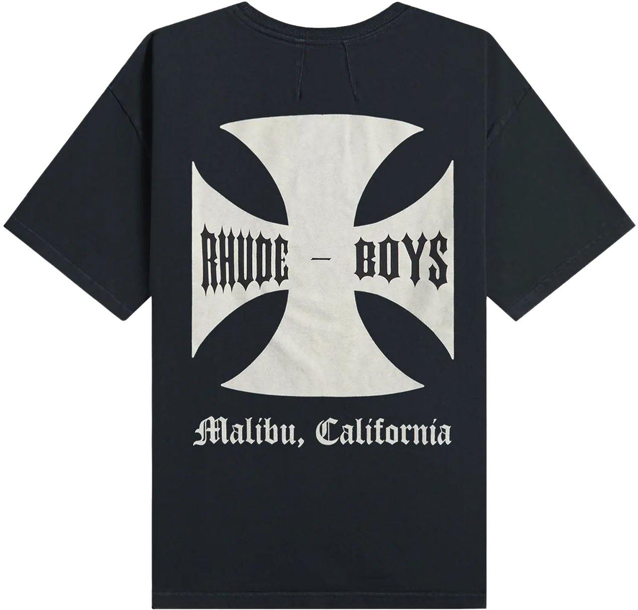 Rhude BOYS LOGO PRINT T-SHIRT Zwart