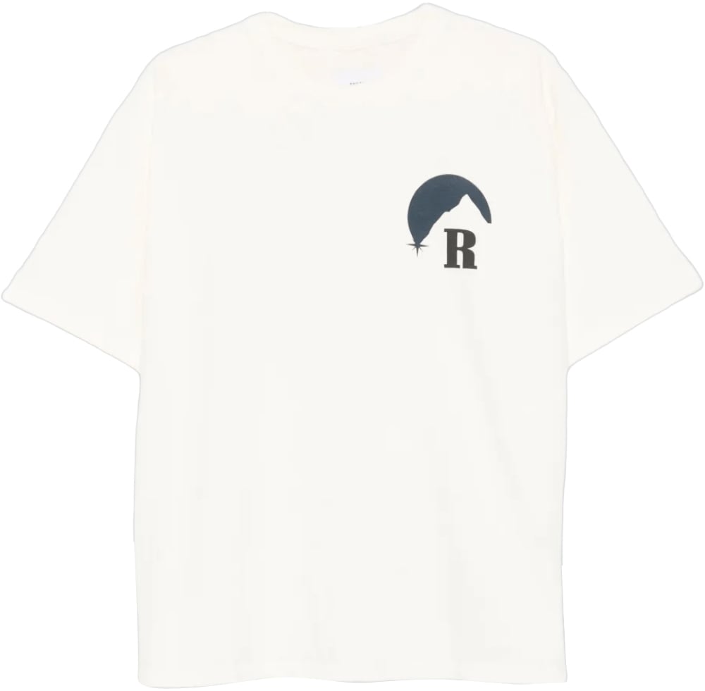 Rhude MOONLIGHT PACK TEE VINTAGE WHITE/ BLACK Zwart