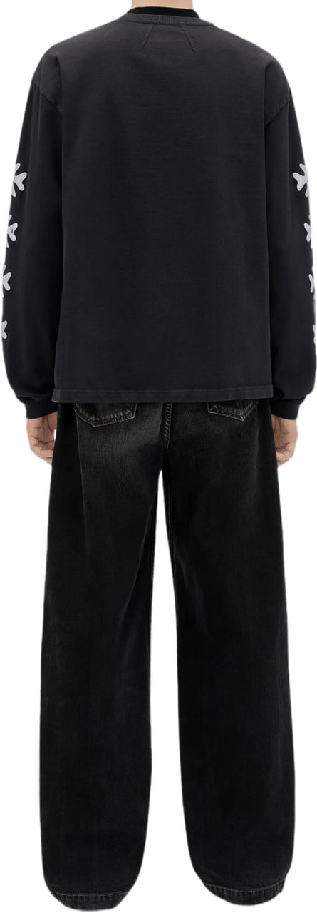 Rhude NOTTING HILL EAGLE PRINT LONG SLEEVE T-SHIRT Zwart