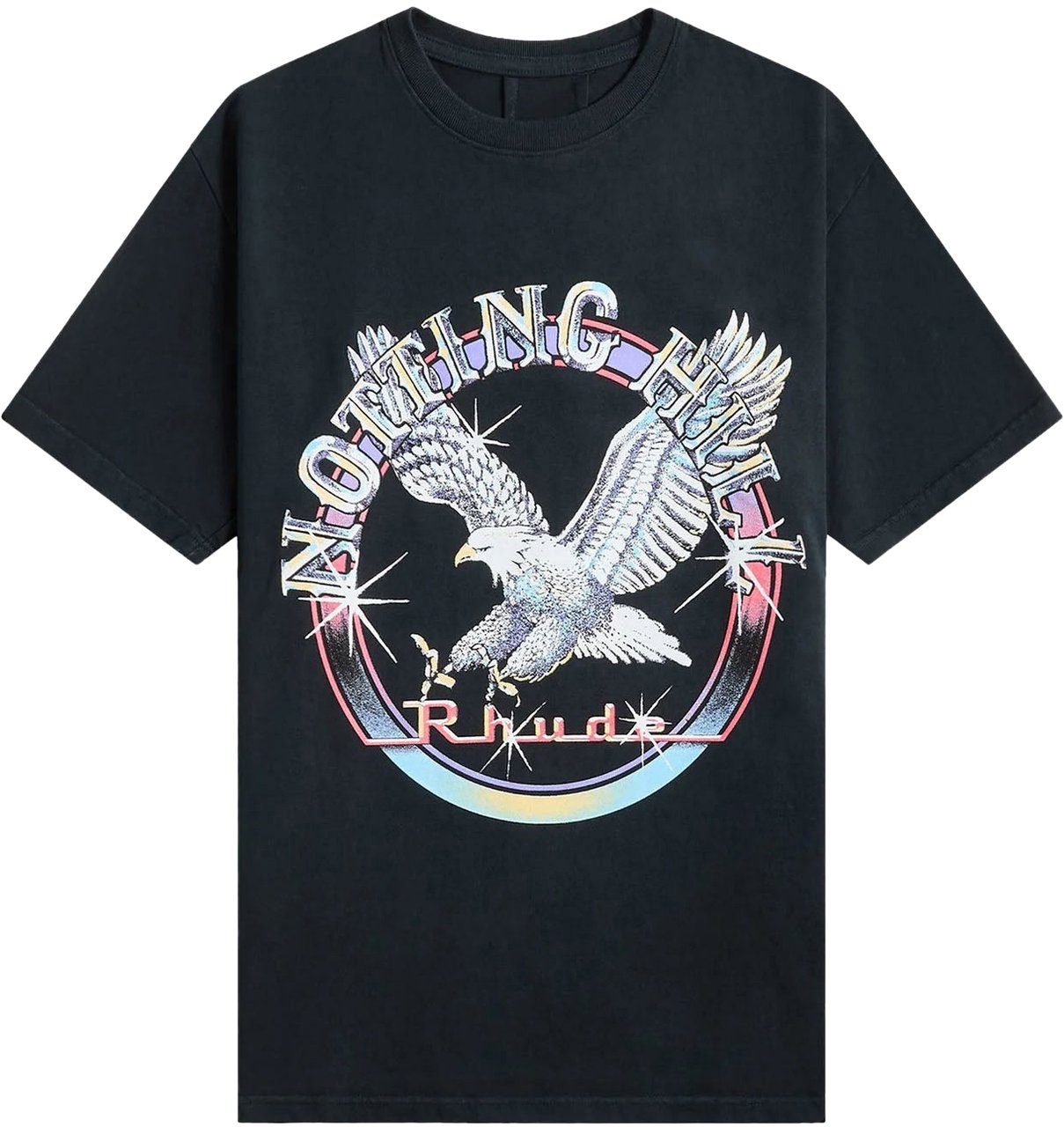 Rhude NOTTING HILL EAGLE PRINT T-SHIRT Zwart
