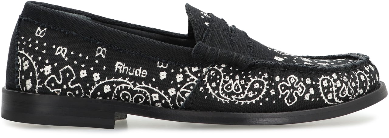 Rhude Bandana loafers Zwart