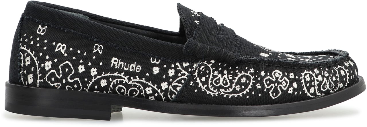 Rhude Bandana loafers Zwart