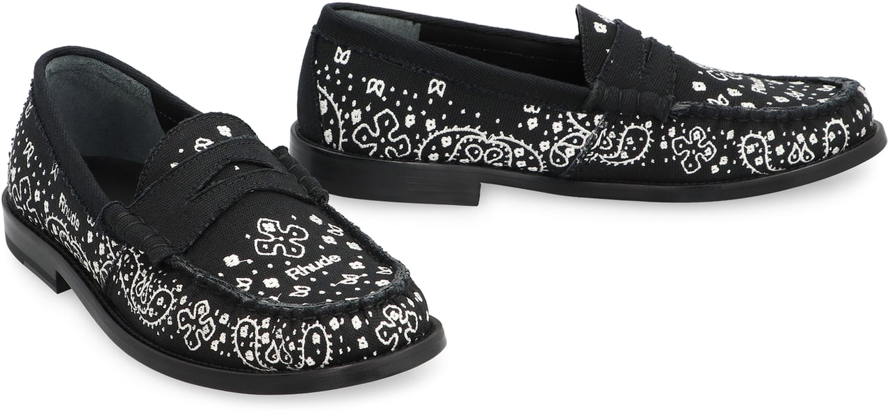 Rhude Bandana loafers Zwart