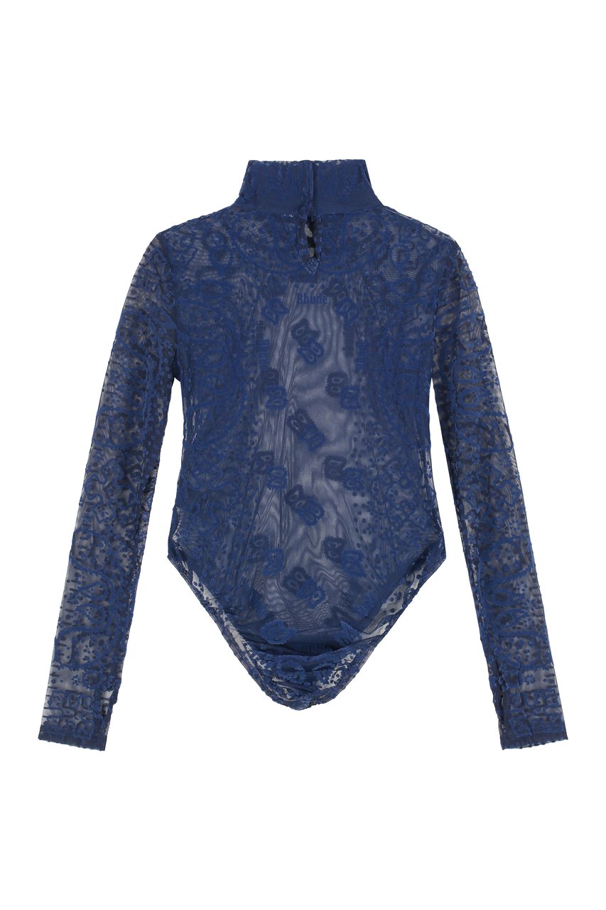 Rhude Tulle bodysuit Navy