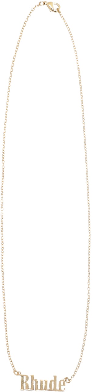 Rhude Gold-tone metal necklace Goud